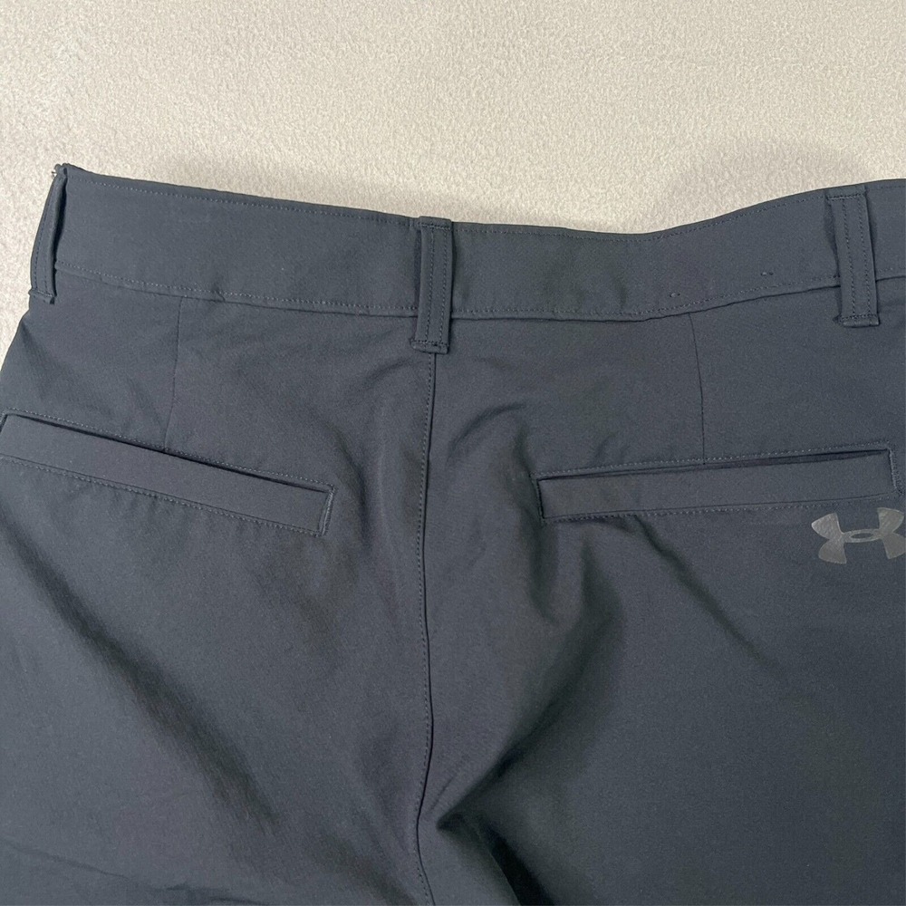 Under Armour Shorts 30 x 9.5" Mens Gray Golf Chino Pockets Modern Casual Stretch - Picture 9 of 10
